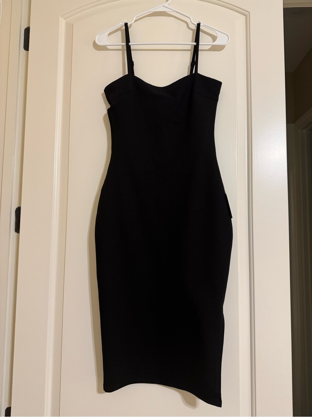 Lulus Paulina Black Bodycon Midi Dress